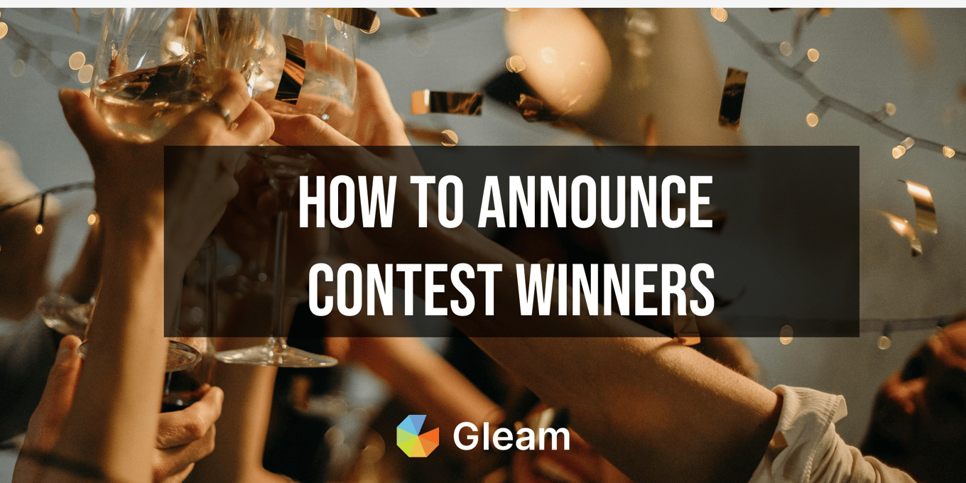 How To Announce Contest Winners