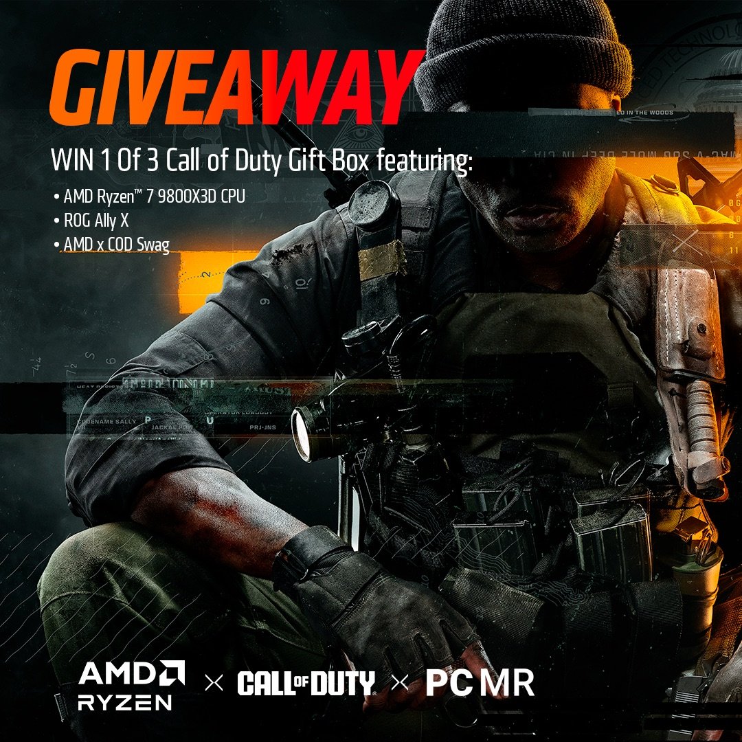 WIN a Call of Duty Gift Box featuring  AMD Ryzen 7 9800X3D processor