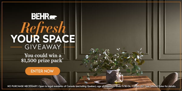 BEHR Refresh Your Space Giveaway