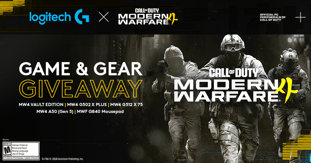 Logitech G x COD: MW4 Game & Gear Giveaway