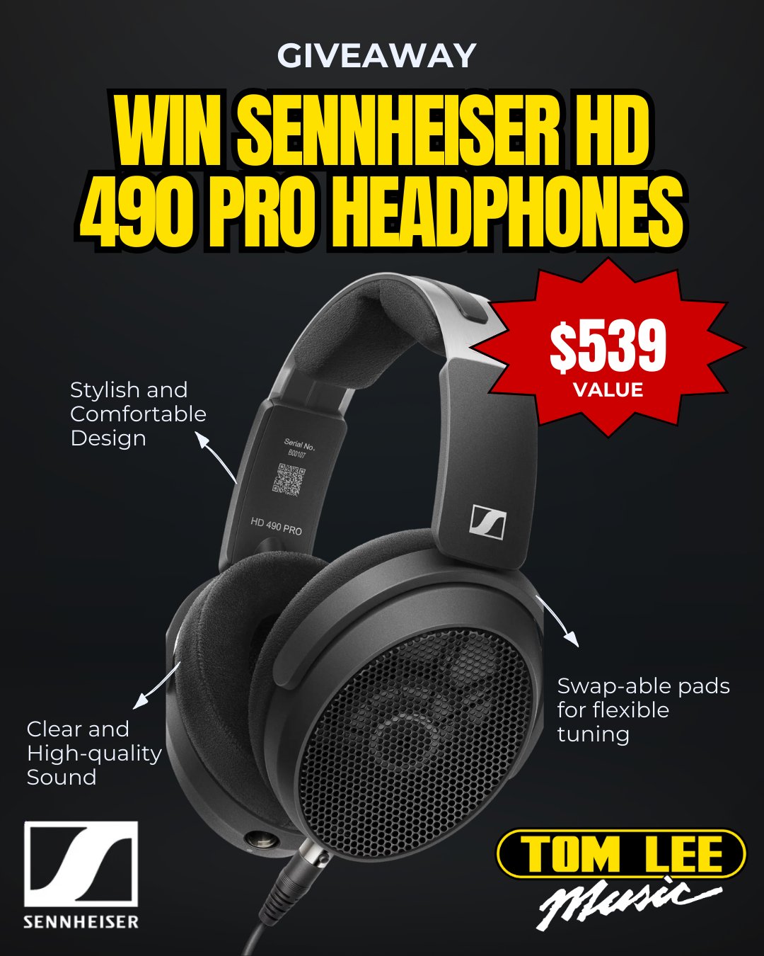 ENTER-TO-WIN SENNHEISER HD 490 Pro | Professional Reference Studio ...
