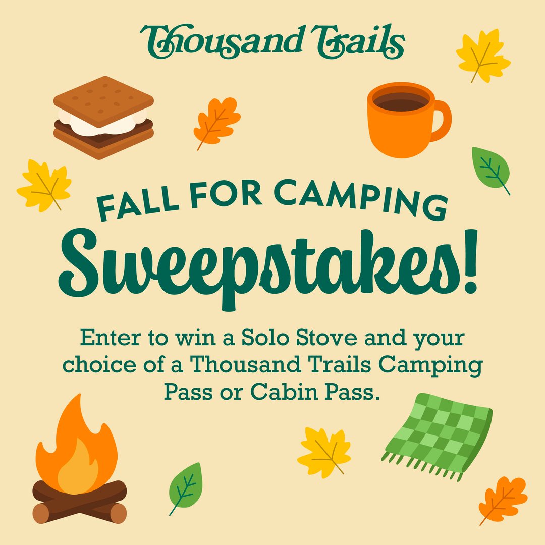 Fall for Camping Sweepstakes with Thousand Trails!