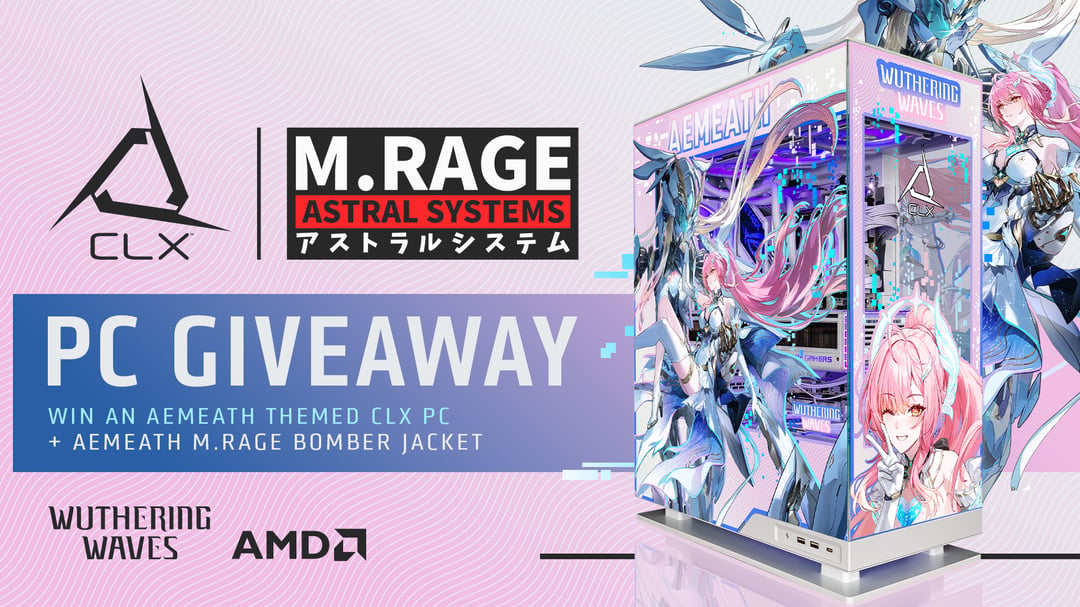 CLX x M.RAGE Wuthering Waves AEMEATH Custom PC + Bomber Jacket Giveaway