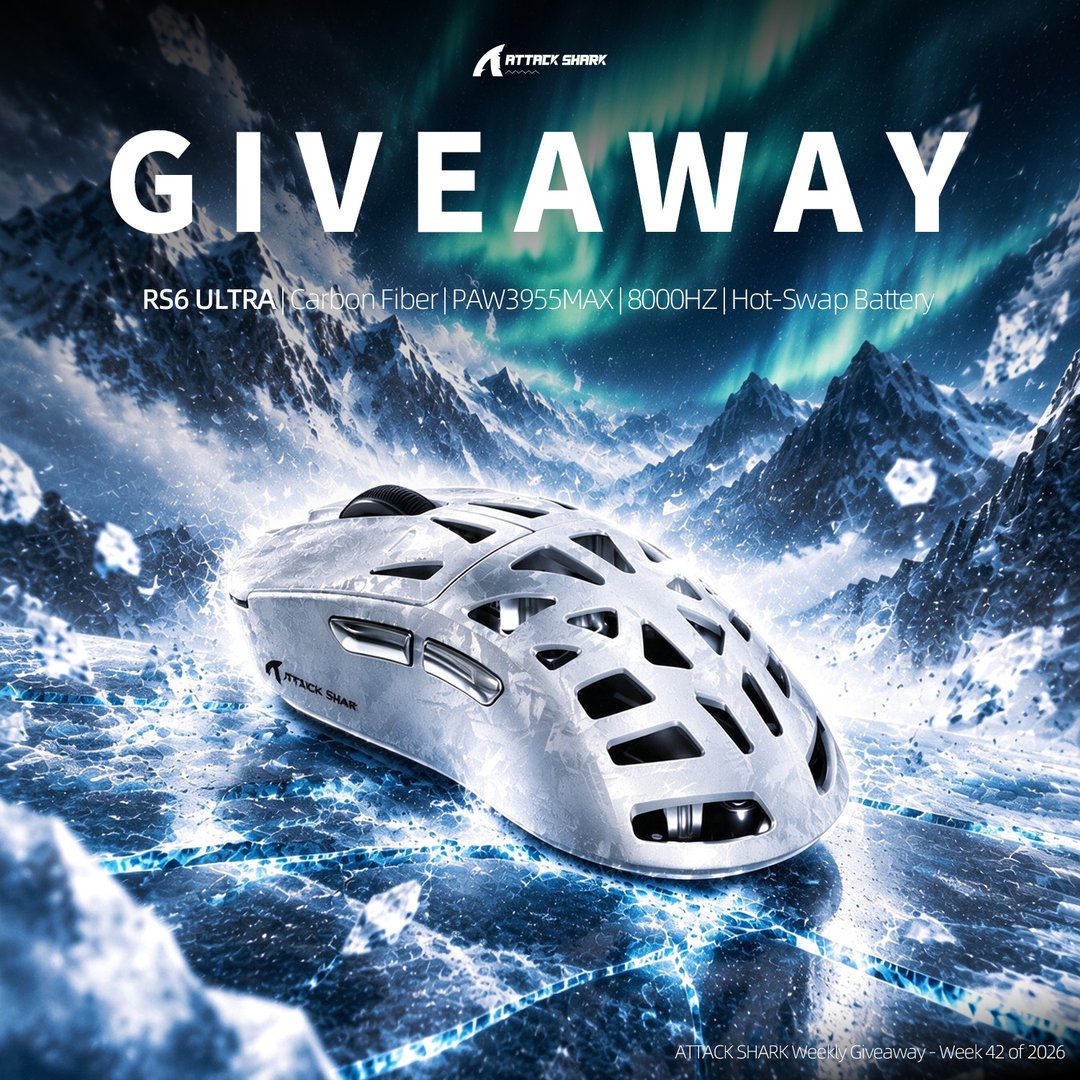 ATTACK SHARK Weekly Giveaway - Week 42 of 2026