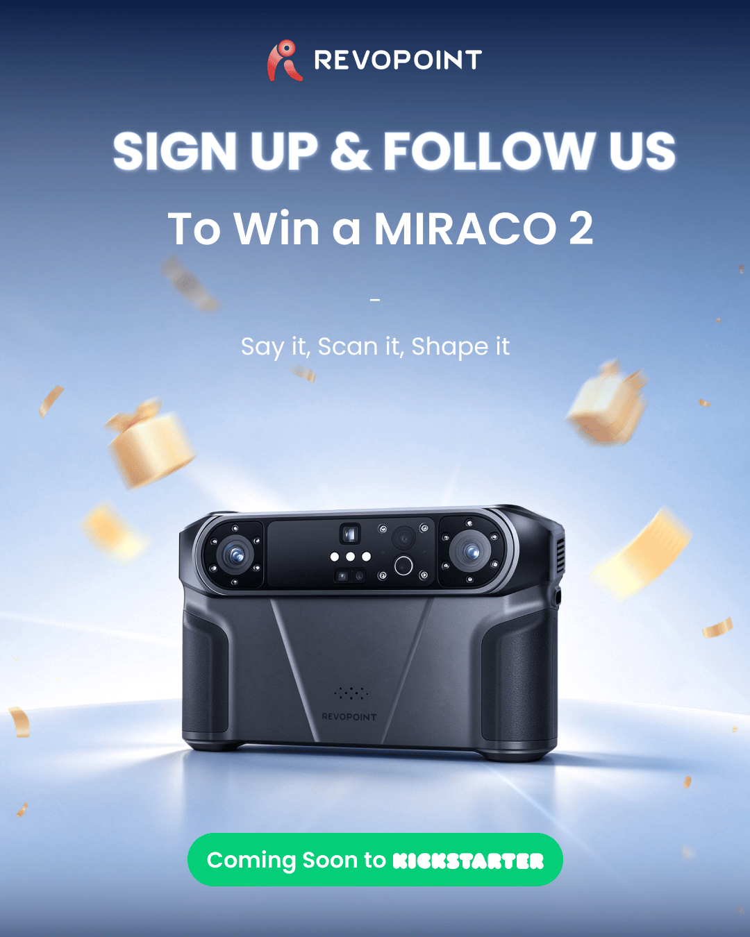 Sign Up for the Revopoint MIRACO 2 and Win Big Prizes!