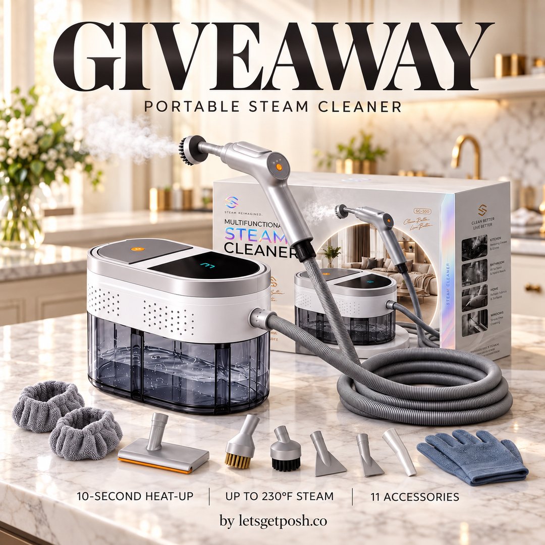 ✨🫧 FULL STEAM AHEAD! WIN A PORTABLE STEAM CLEANER! 🫧✨