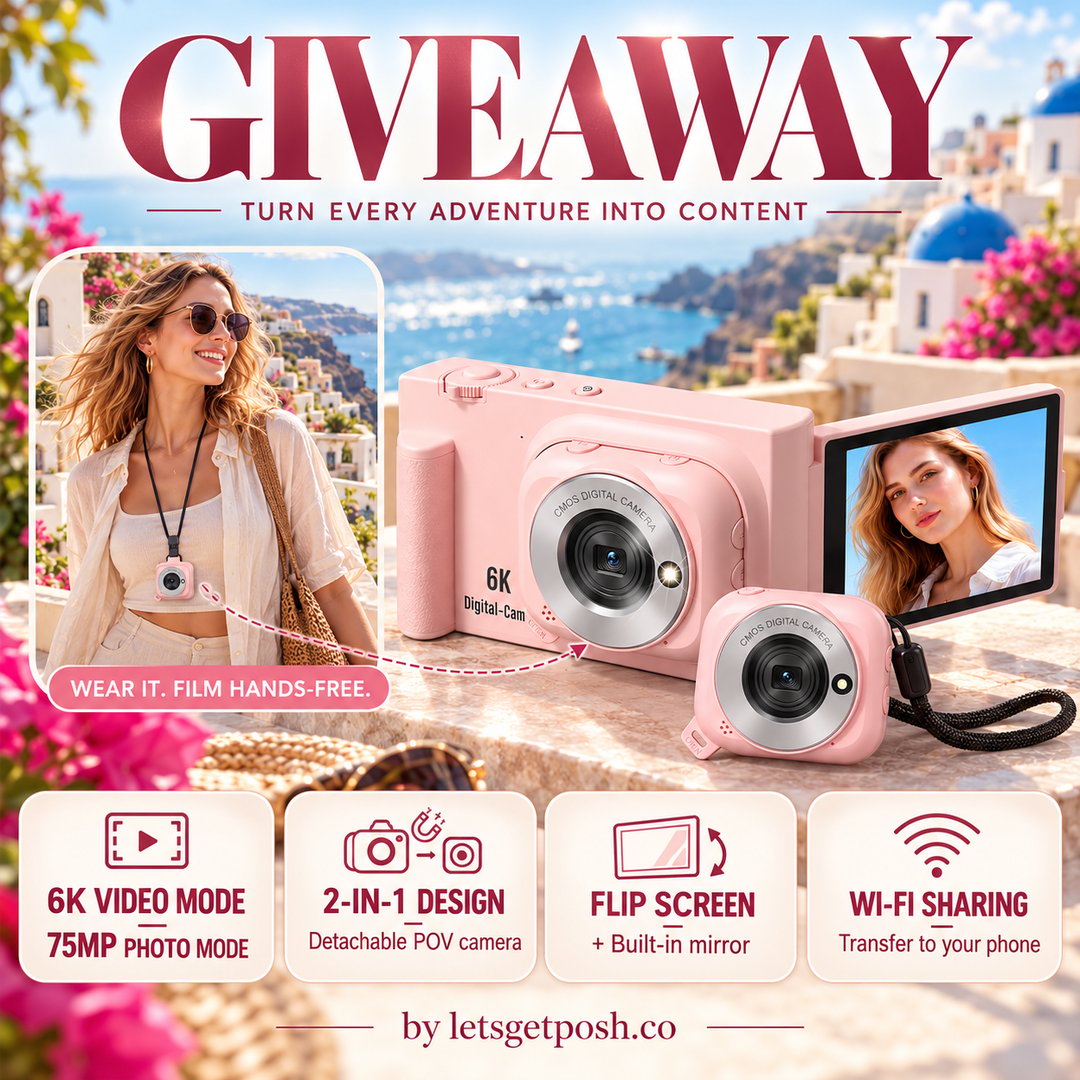 📸💕 Win the HolyEye Pink 2-in-1 Vlogging Camera!