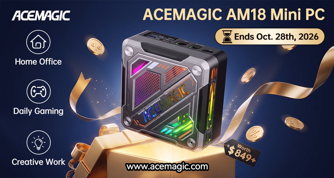 ACEMAGIC AM18 Mini PC - ACEMAGIC 2026 Prime Day Giveaway