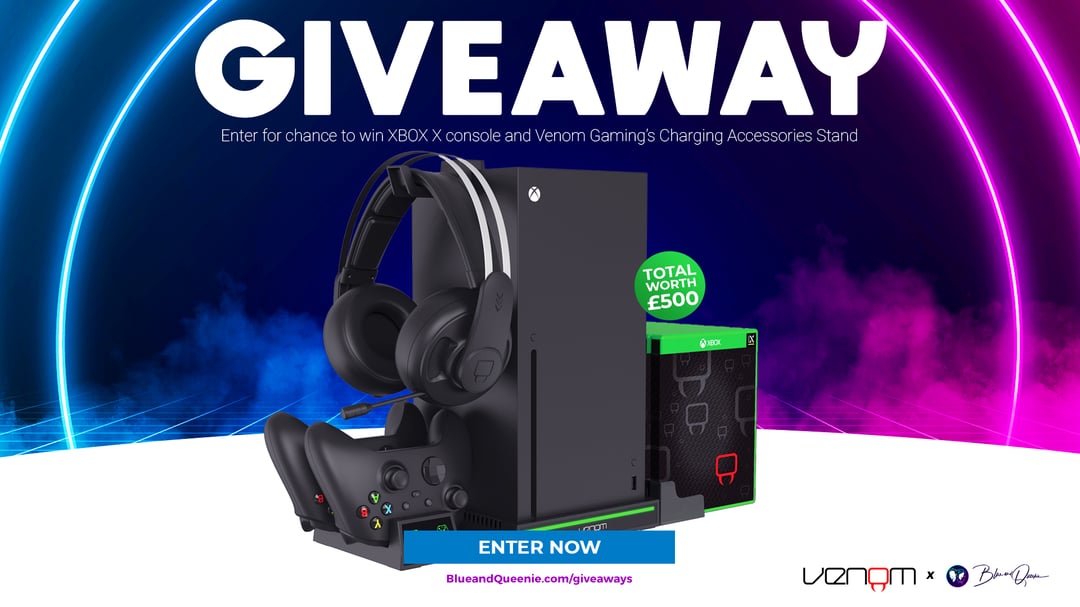 XBOX X Console and Venom Gamings Accessory Stand Giveaways