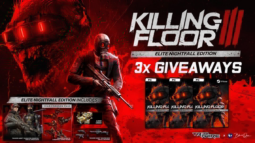 Killing Floor 3 Elite Digital Edition 3x Giveaways