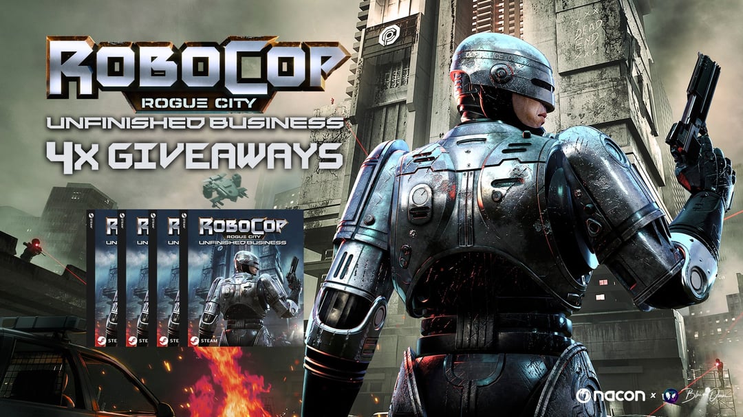 RoboCop Rogue City - Unfinished Business 4x Giveaways