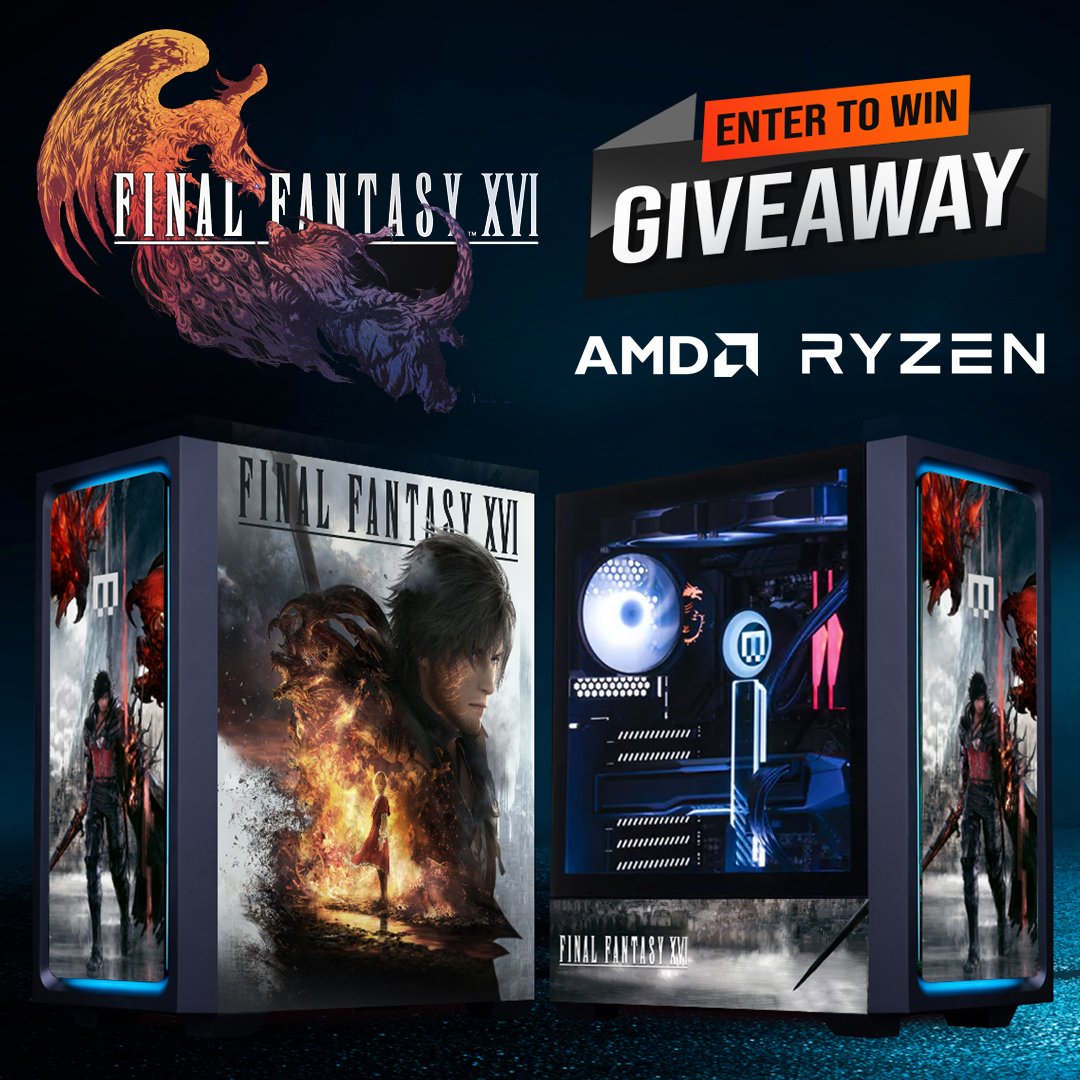 MAINGEAR  AMD Final Fantasy XVI MG-1 with AMD Ryzen and Radeon Gaming PC Giveaway