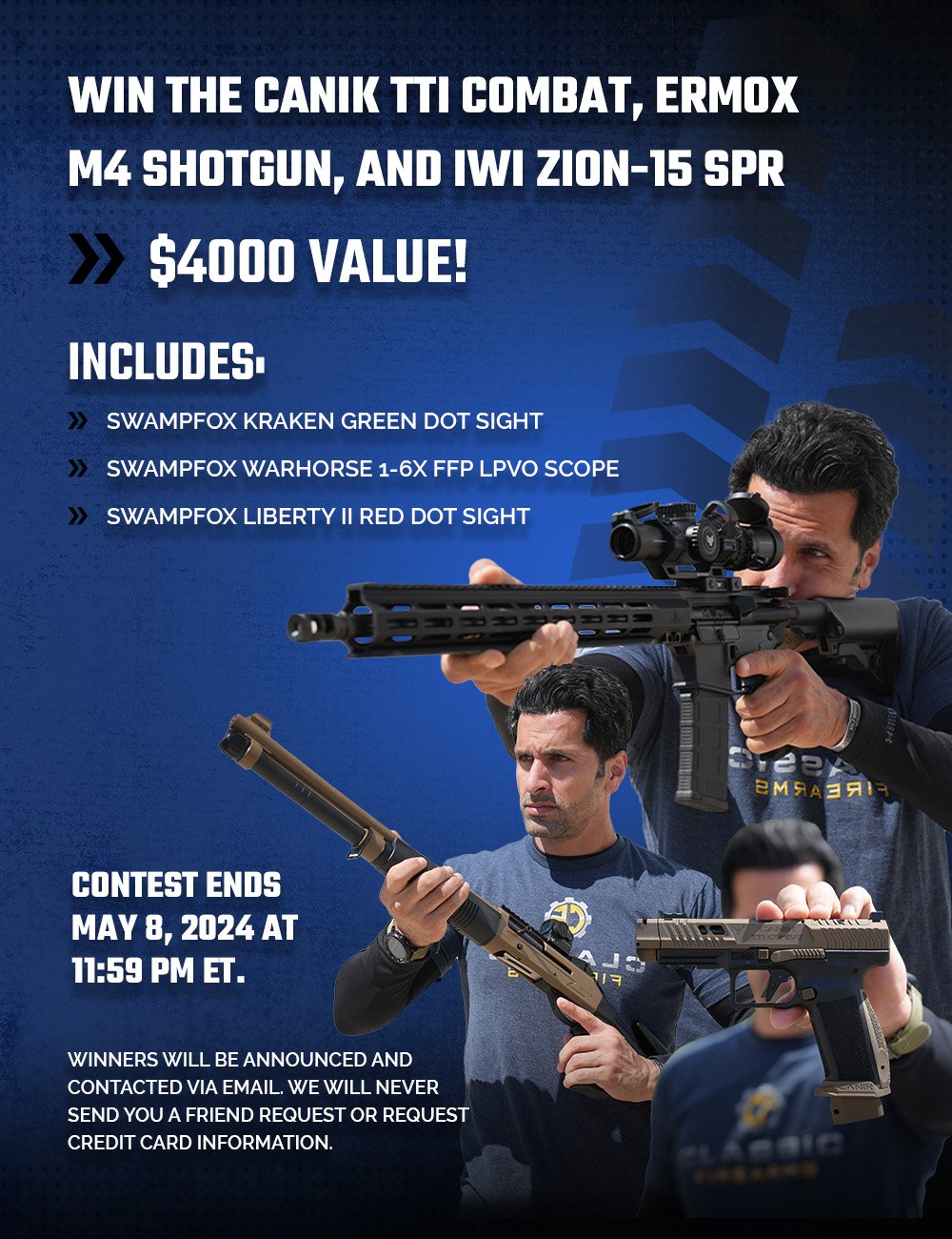 Contest - Win The Canik TTI Combat, Ermox M4 Shotgun & IWI Zion-15 SPR ...