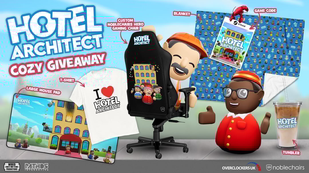 Win the ultimate cozy gaming bundle with Hotel Architect  Noblechairs