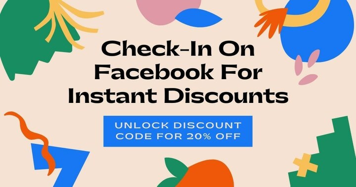 Facebook Check-In Discount Promotion | Gleam.io TemplatesFacebook ...