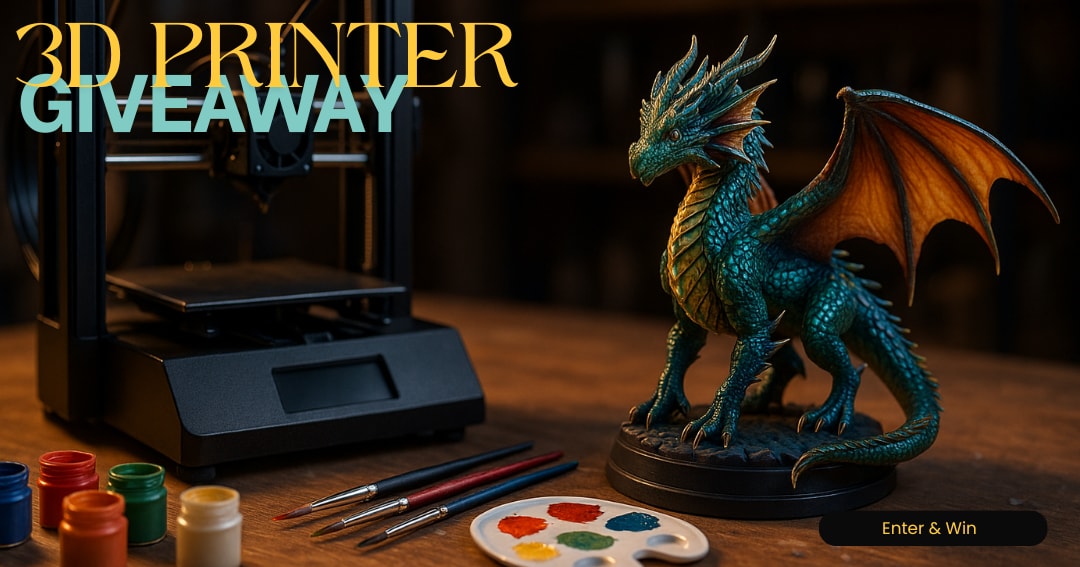 3D Printer Giveaway Template – Grow Makers & Showcase Prints