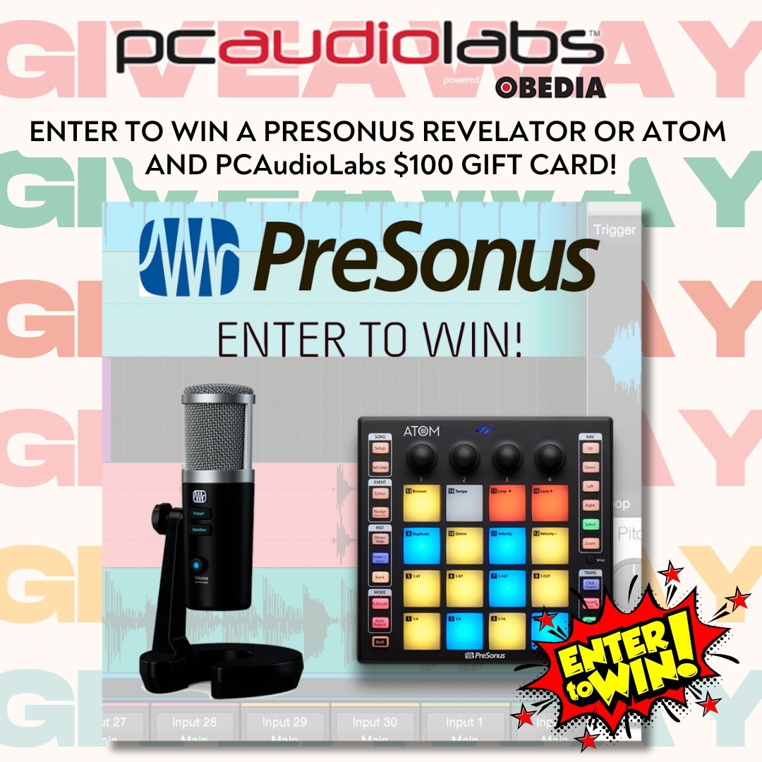 PCAudioLabs HOLIDAY SEASON $100 Gift Card And PreSonus Revelator Or ...